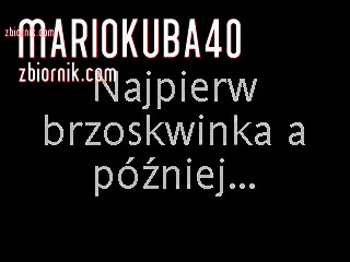 Najpierw brzoskwinka